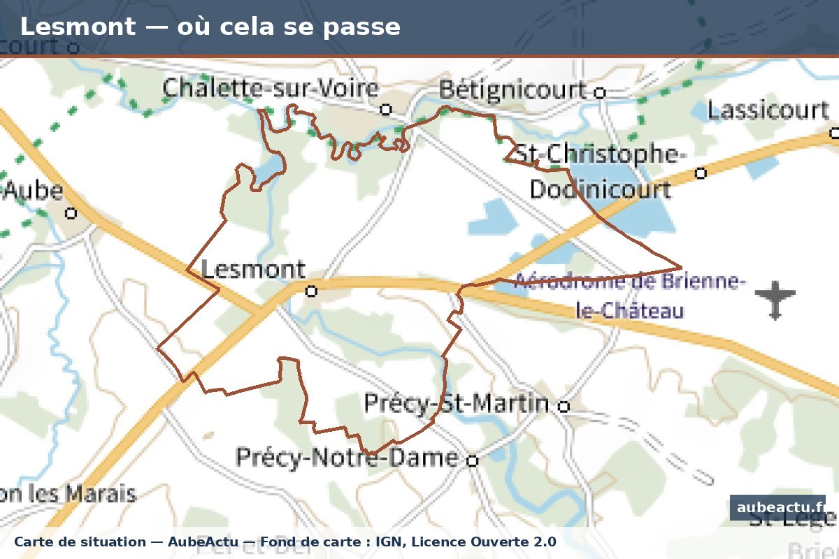 Lesmont — où cela se passe