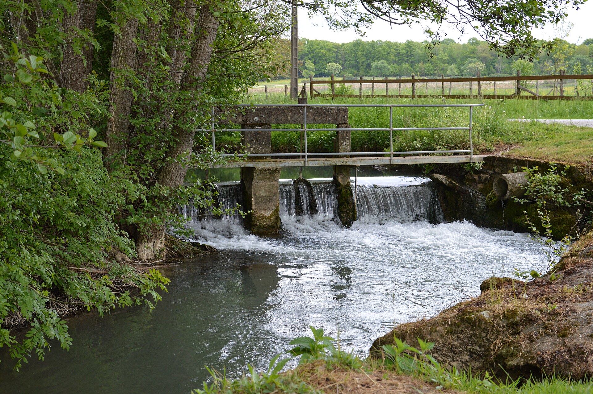 Seuil sur le Ruisseau du Boutois à Soumaintrain