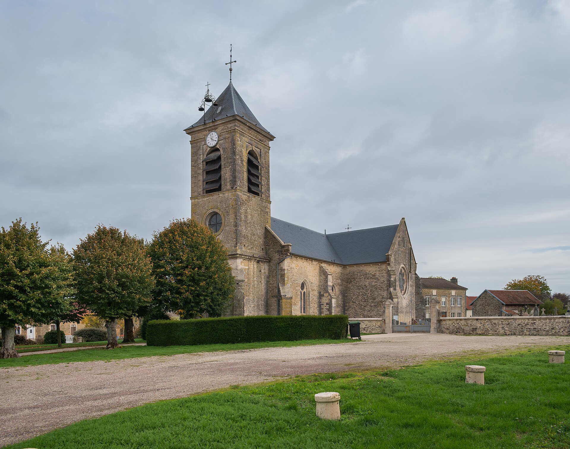 Saint Valentine church in Lantages